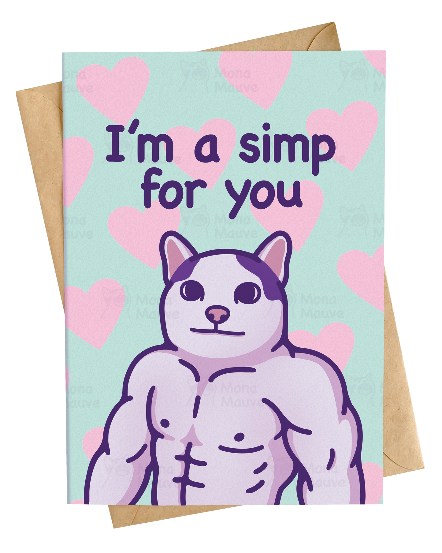I'm a Simp for You | Meme Anniversary Card
