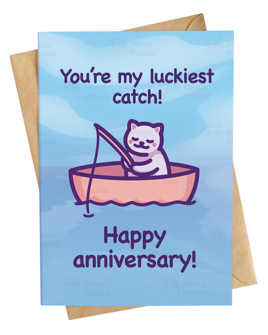 You're My Luckiest Catch! | Cute Anniversary Card