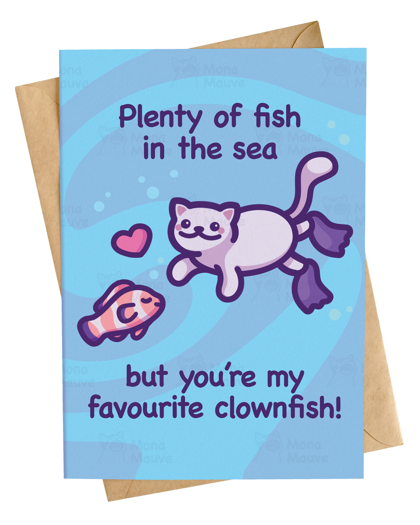 You're My Favourite Clownfish | Funny Cat Anniversary Card