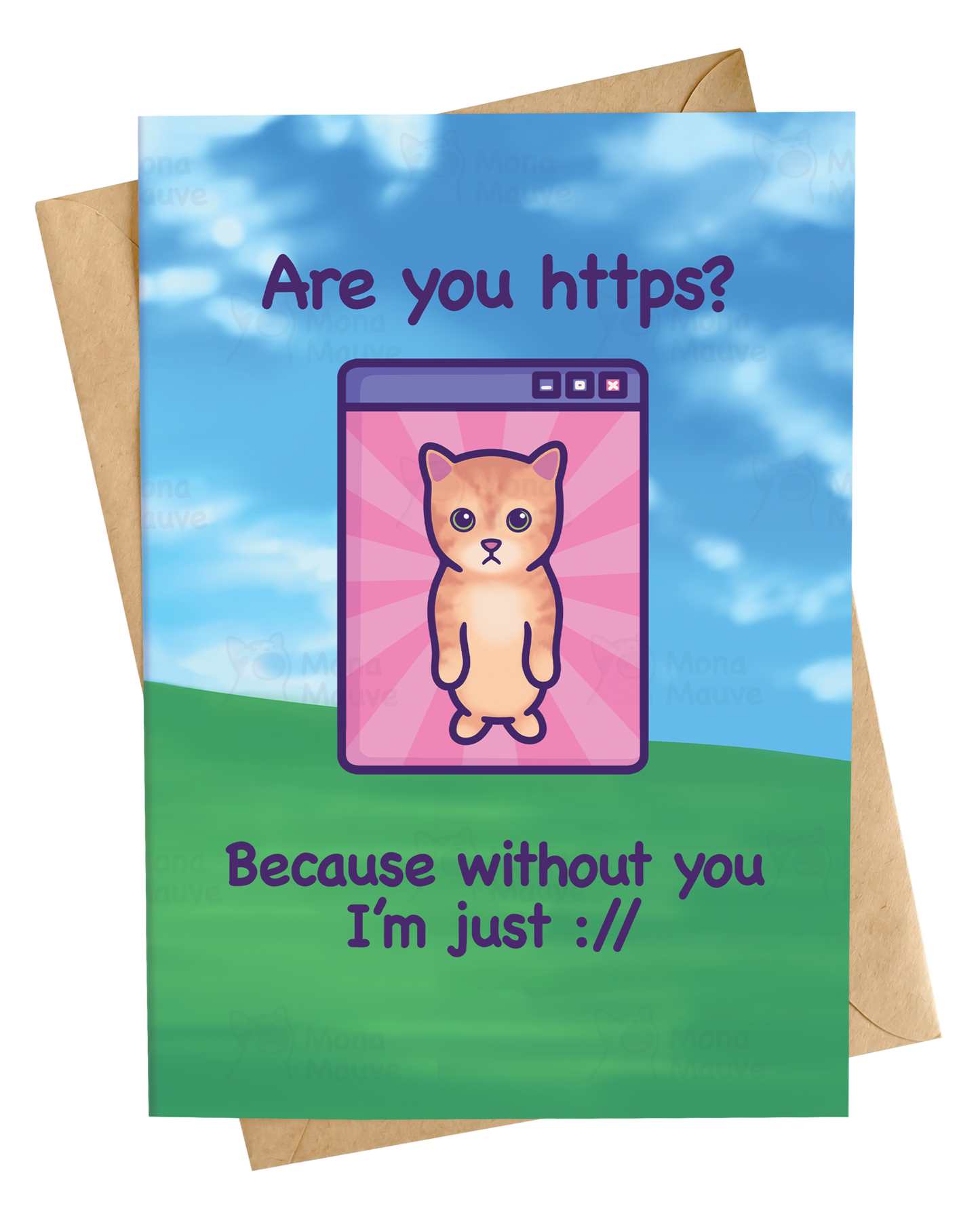 Are You HTTP? | Funny Cat Anniversary Card