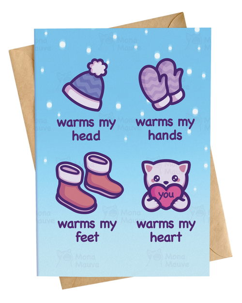 You Warm My Heart! | Cute & Heartfelt Anniversary Card