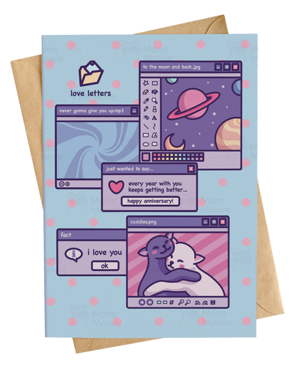 Every Year Keeps Getting Better! | Cute Vaporwave Anniversary Card