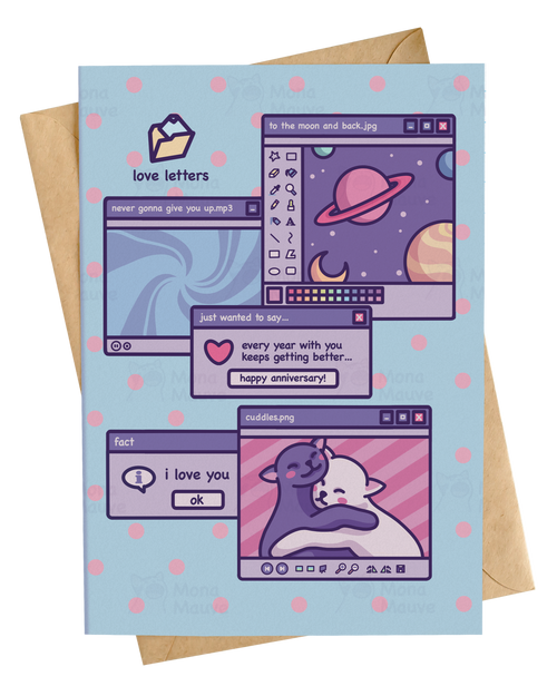 Every Year Keeps Getting Better! | Cute Vaporwave Anniversary Card