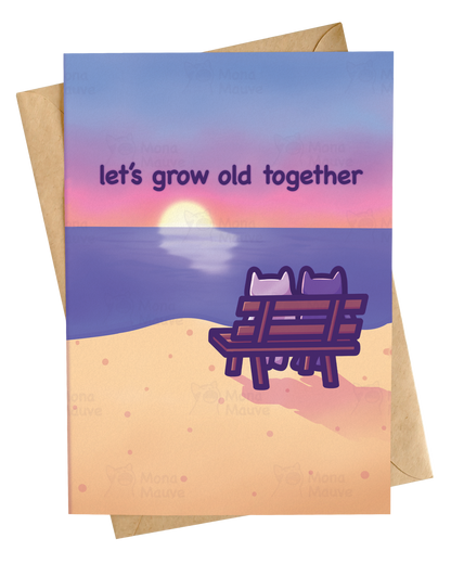 Cute Anniversary Card | Let's Grow Old Together