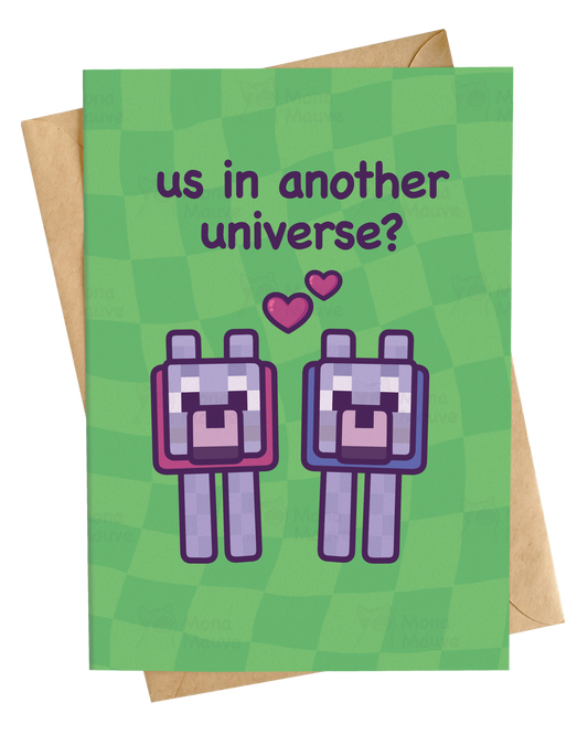 Gamer Anniversary Card | Us in Another Universe?
