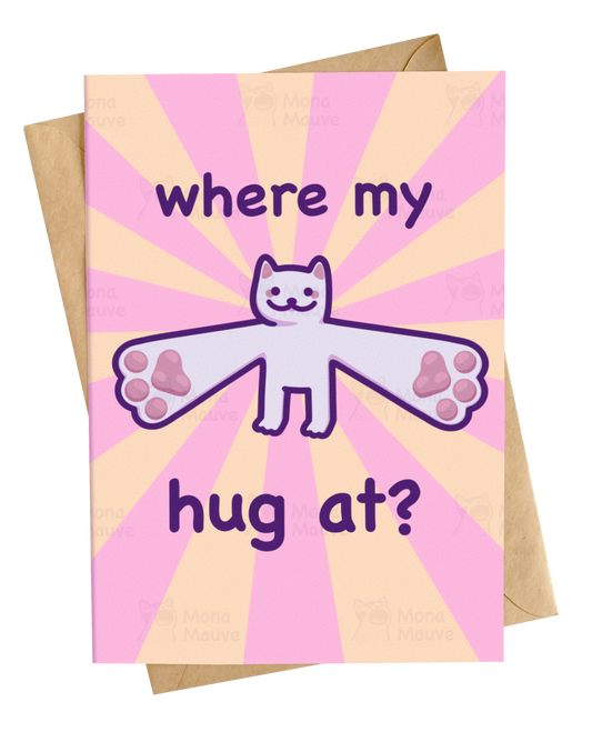 Where My Hug At? | Anniversary Card