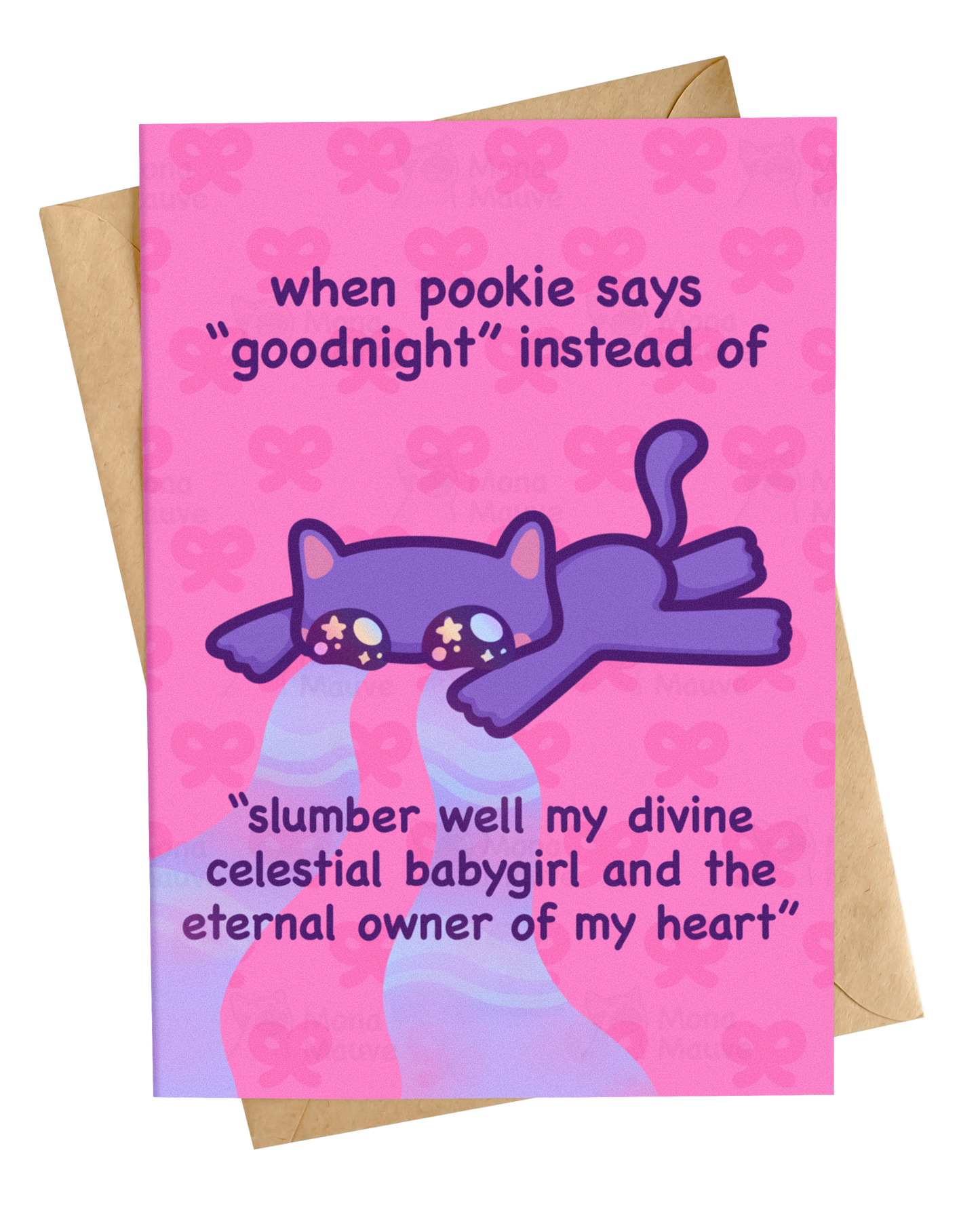 When Pookie Says Goodnight | Anniversary Card