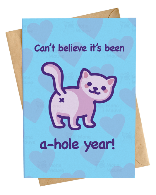 Customisable Anniversary Card | A-hole x Years