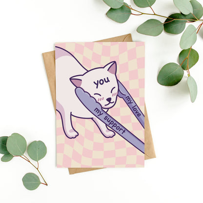 Love & Support Meme | Funny Cat Card