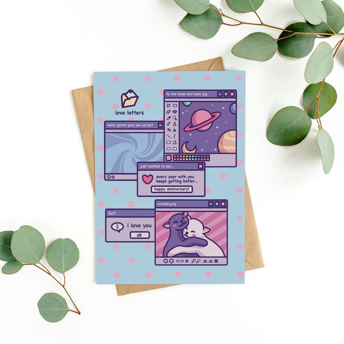 Every Year Keeps Getting Better! | Cute Vaporwave Anniversary Card