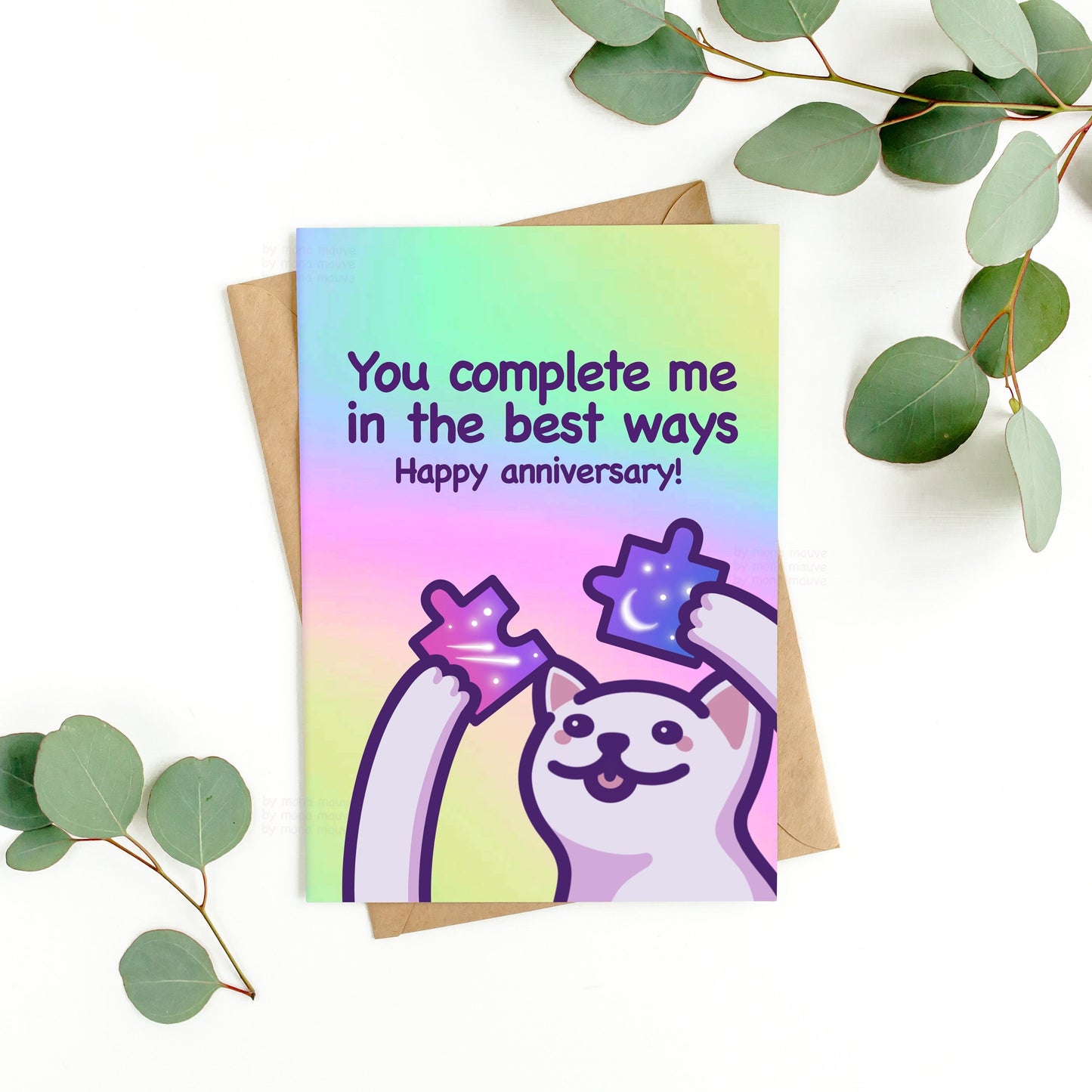 You Complete Me in the Best Ways! | Cute Anniversary Card