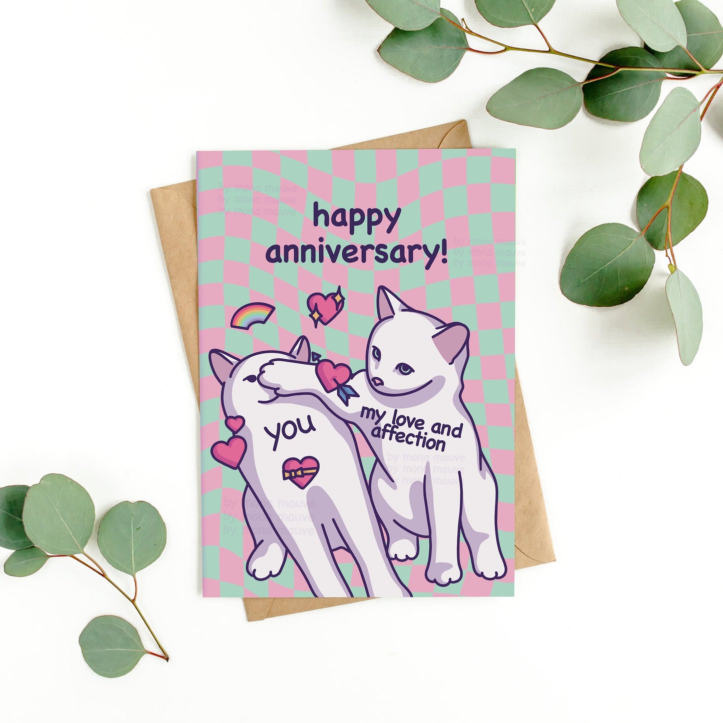 Cute Anniversary Card | Cat Meme | Happy Wedding or Dating Anniversary!