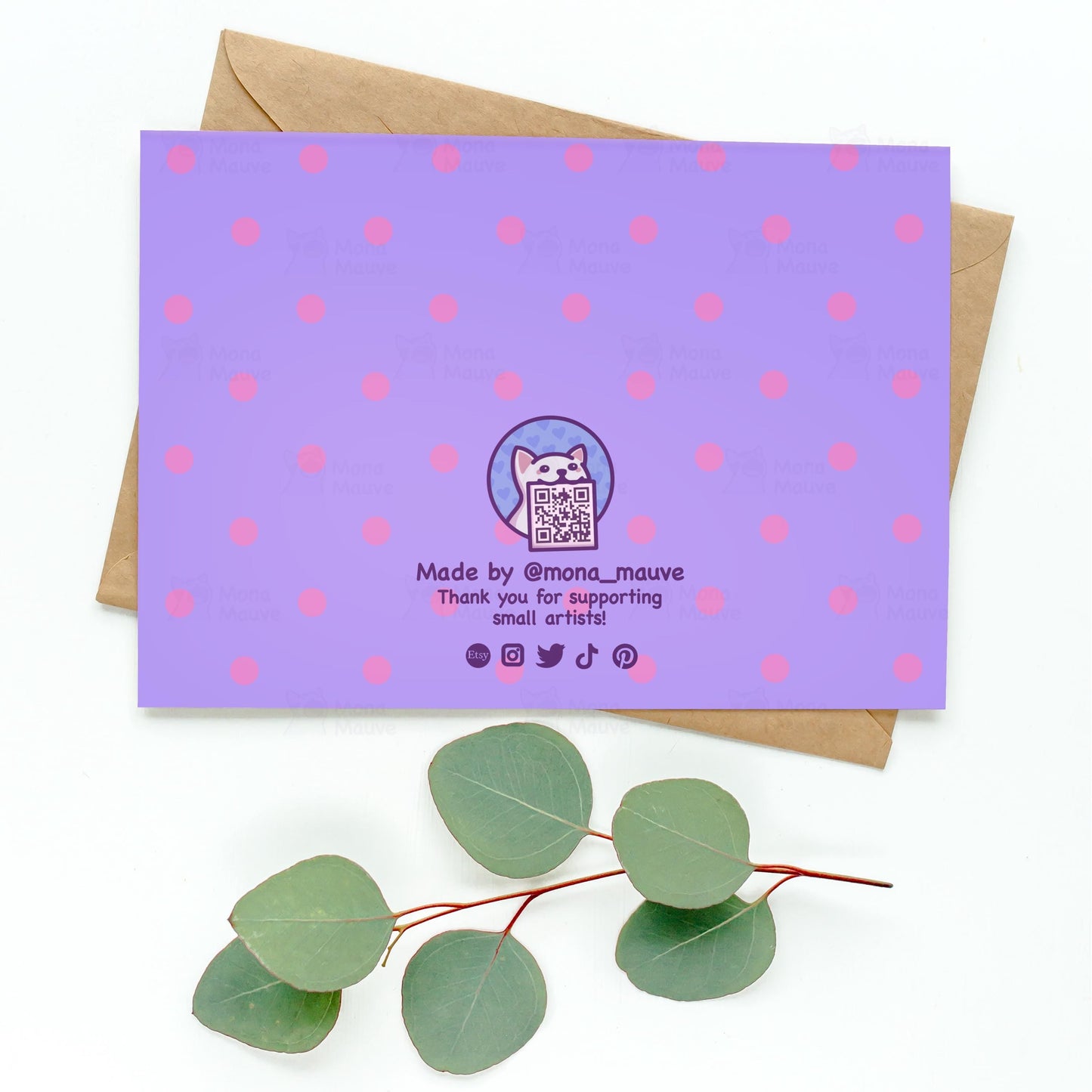 Cute Valentine's Day Card | Cats in Falling Cherry Blossoms