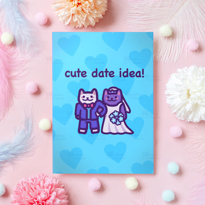 Funny Anniversary Cat Card | Cute Date Idea!