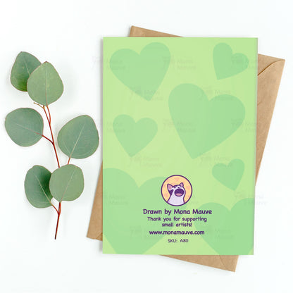 Funny Cat Anniversary Card | 8 Billion People In The World